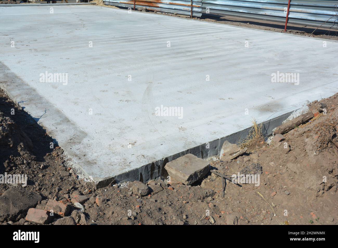 Slabongrade foundation. Monolithic slabs are foundation systems