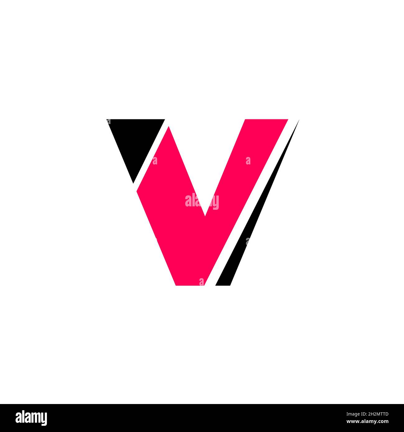 V logo design Stock Vector Image & Art - Alamy