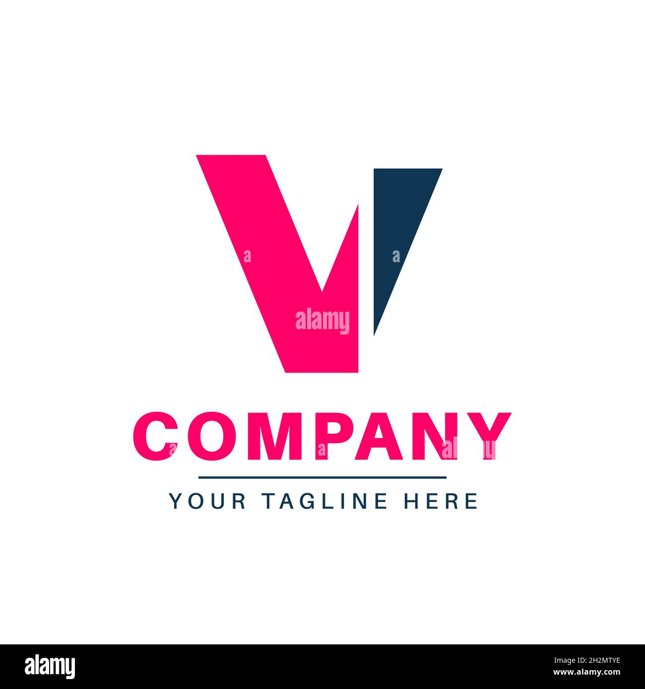 v-logo-design-stock-vector-image-art-alamy