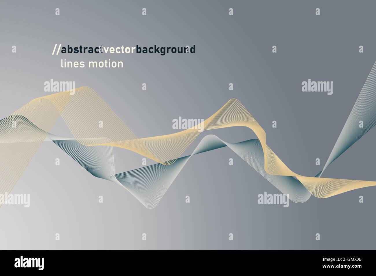 Abstract tech background with rotating lines Stock Vector