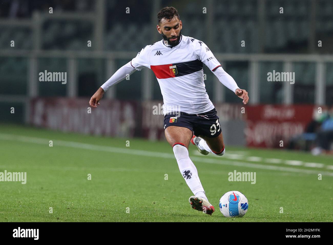 Olimpico Grande Torino, Turin, Italy, October 22, 2021, Mohamed Fares (Genoa  CFC) in action during Torino FC vs Genoa CFC - Italian football Serie A  Stock Photo - Alamy