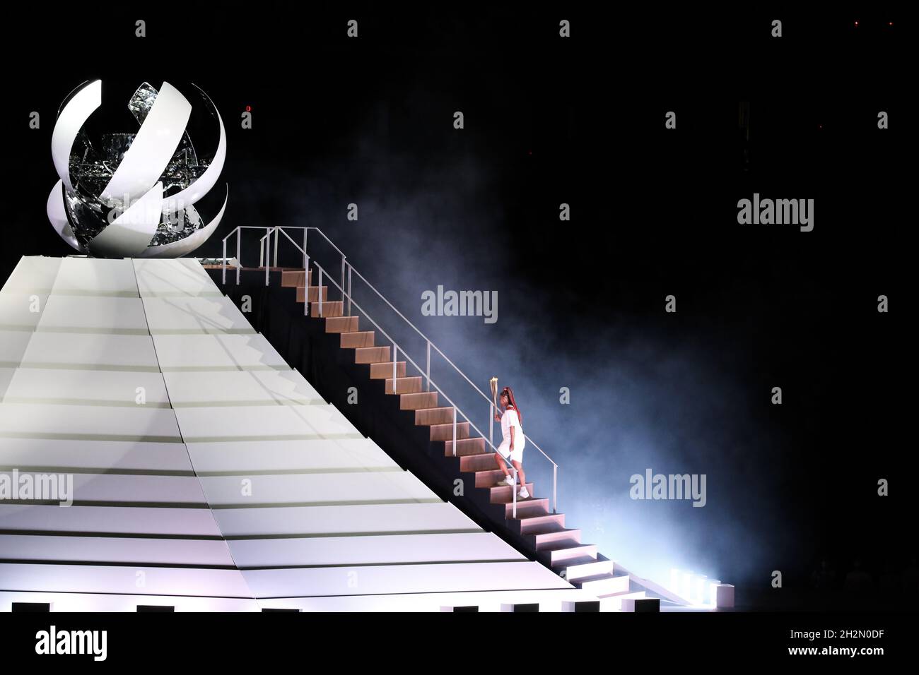 JULY 23rd, 2021 - TOKYO, JAPAN: Japanese tennis player Naomi Osaka is