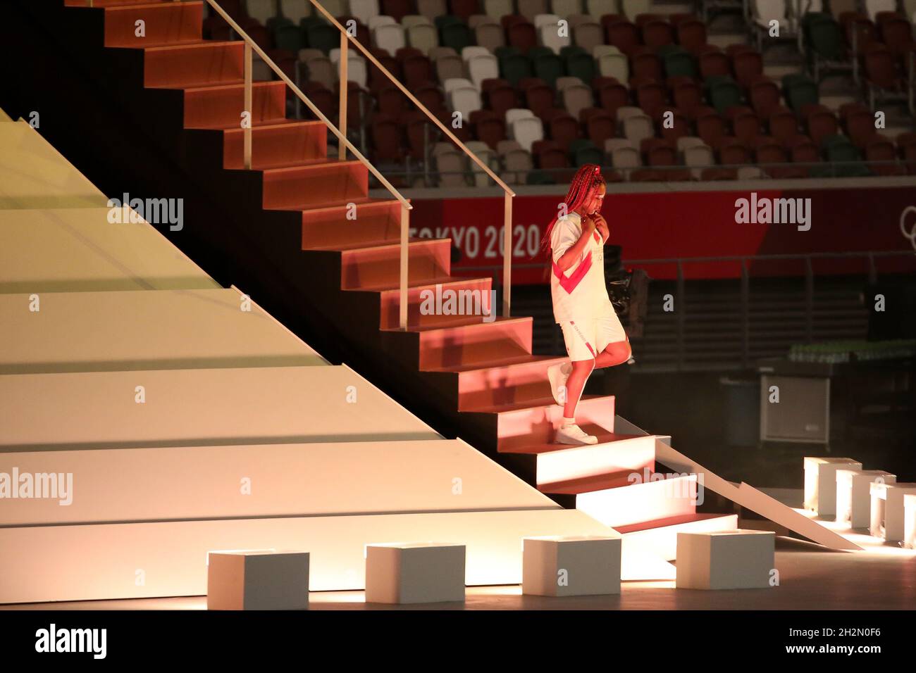 JULY 23rd, 2021 - TOKYO, JAPAN: Japanese tennis player Naomi Osaka is