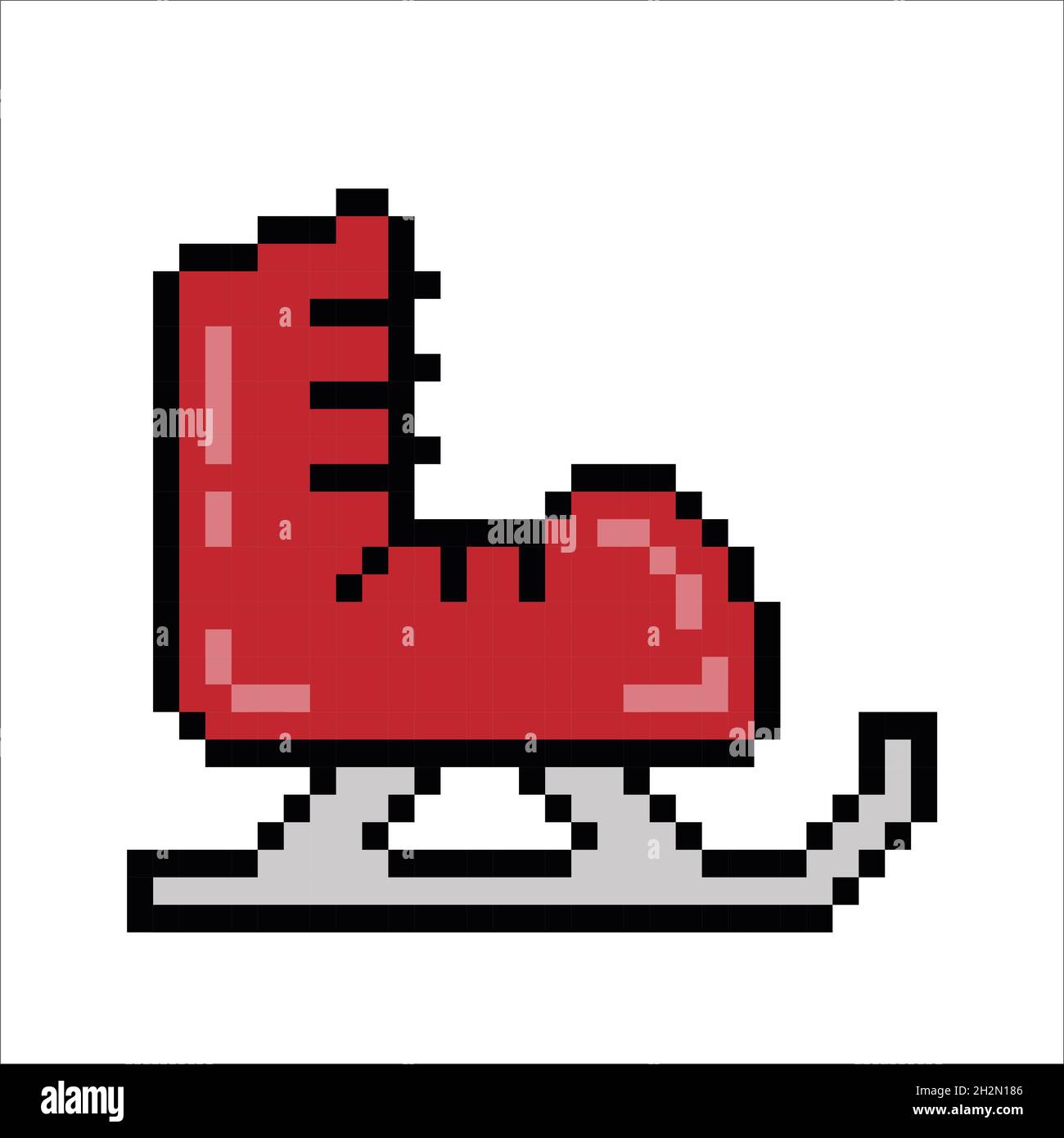 skates pixel art illustration Stock Photo Alamy