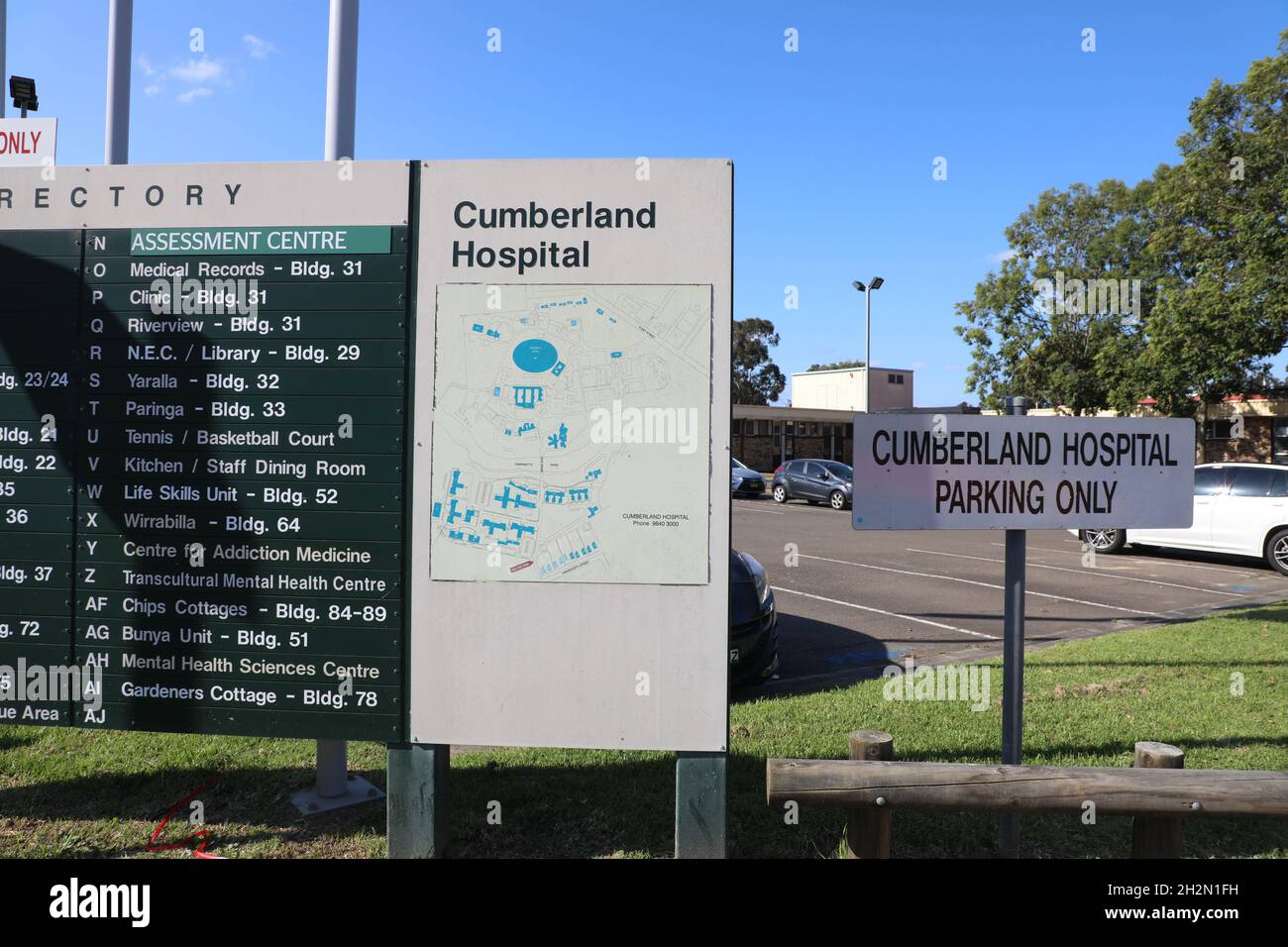 Cumberland Hospital, a public psychiatric hospital located in Westmead