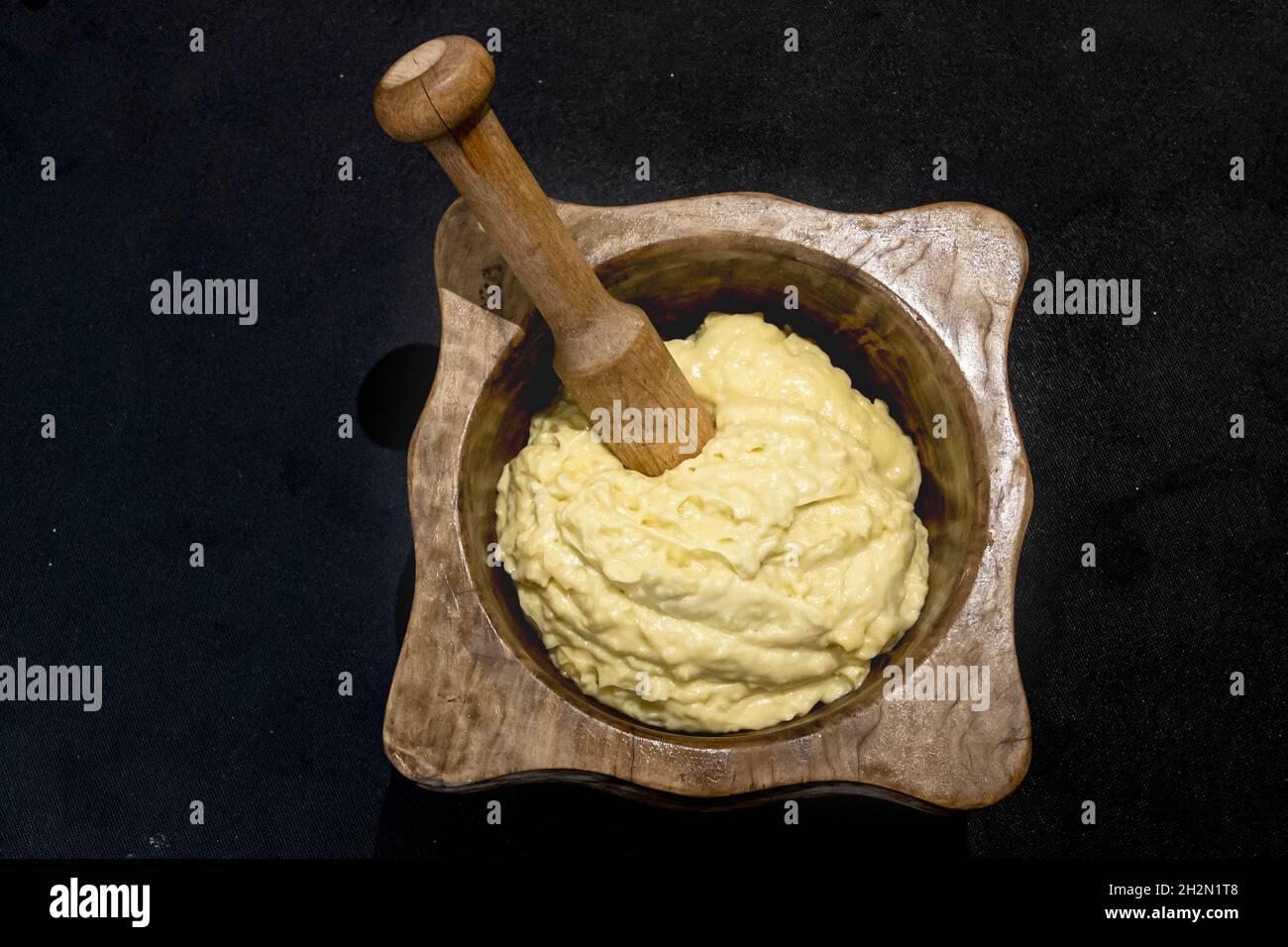 The French garlic mayonnaise "Aïoli Stock Photo Alamy