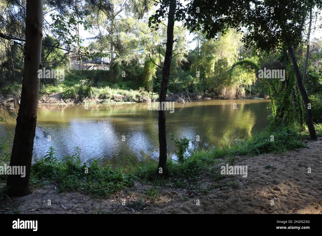 The Redbank Track, which runs next to Toongabbie Creek in Northmead, Sydney, NSW, Australia