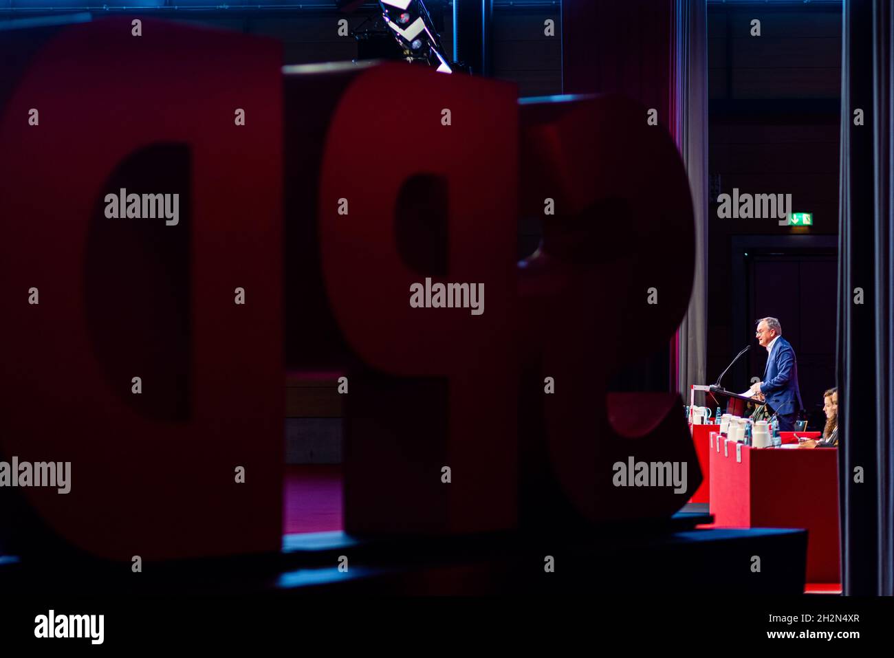 Freiburg, Germany. 23rd Oct, 2021. Andreas Stoch, state chairman of the ...