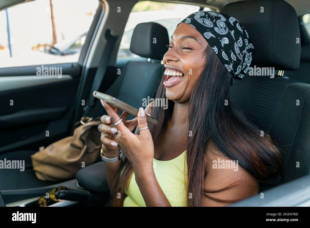 African woman laughing speaker hi-res stock photography and images - Alamy
