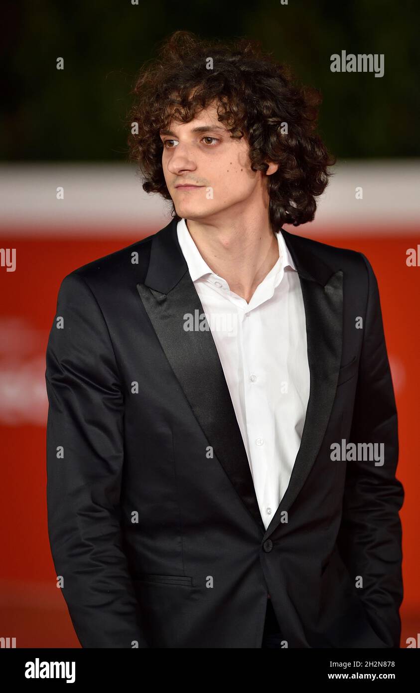 Rome, Italy. 22nd Oct, 2021. ROME, ITALY - OCTOBER 22:Antonio Bannò attend the red carpet of the movie 'Vita da Carlo' during the 16th Rome Film Fest 2021 on October 22, 2021 in Rome, Italy. Credit: dpa/Alamy Live News Stock Photo