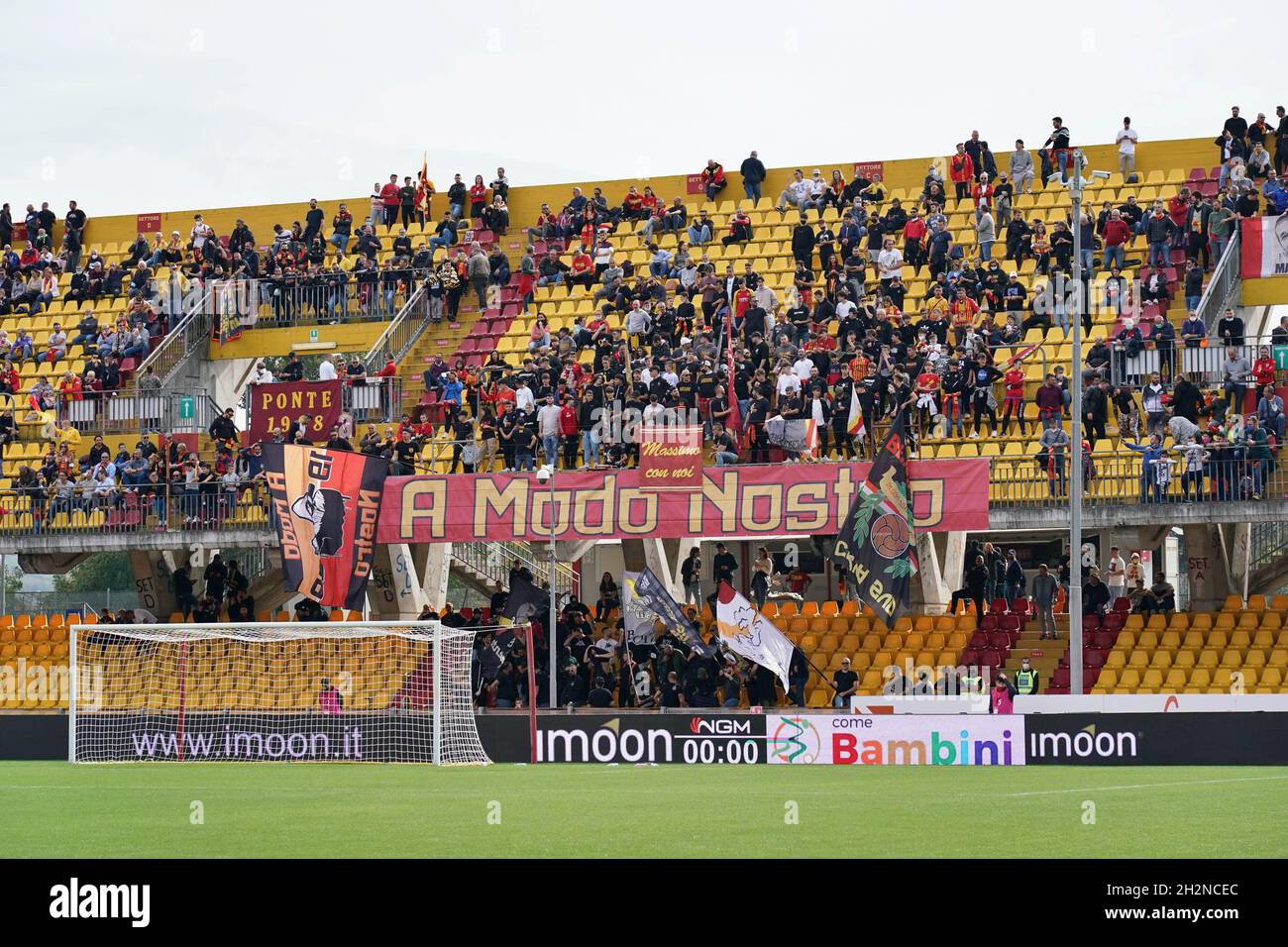 Benevento Italy. 23rd Oct 2021. Benevento Calcio Supporters