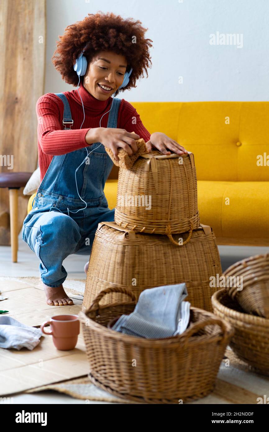 Snapshot of Polishing Wicker Basket Furniture Living Room