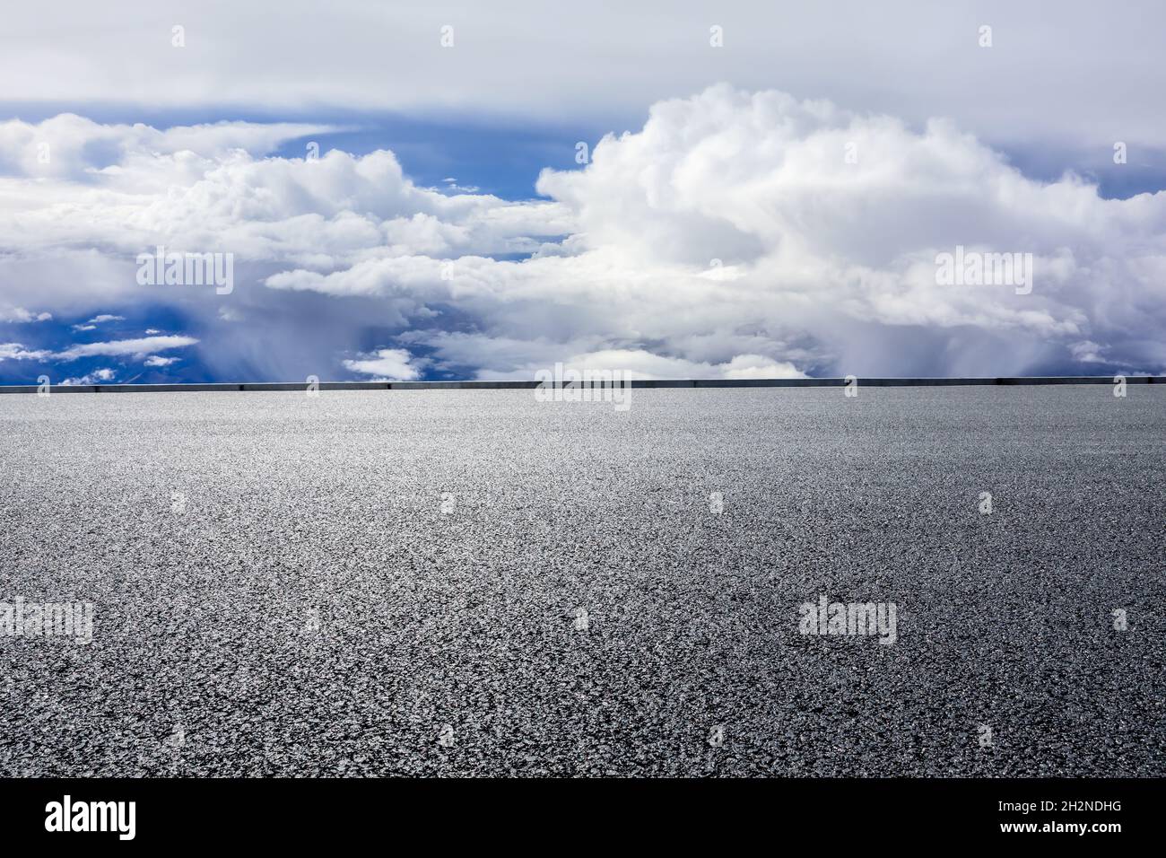 Asphalt road and mountain with sky clouds landscape Stock Photo - Alamy