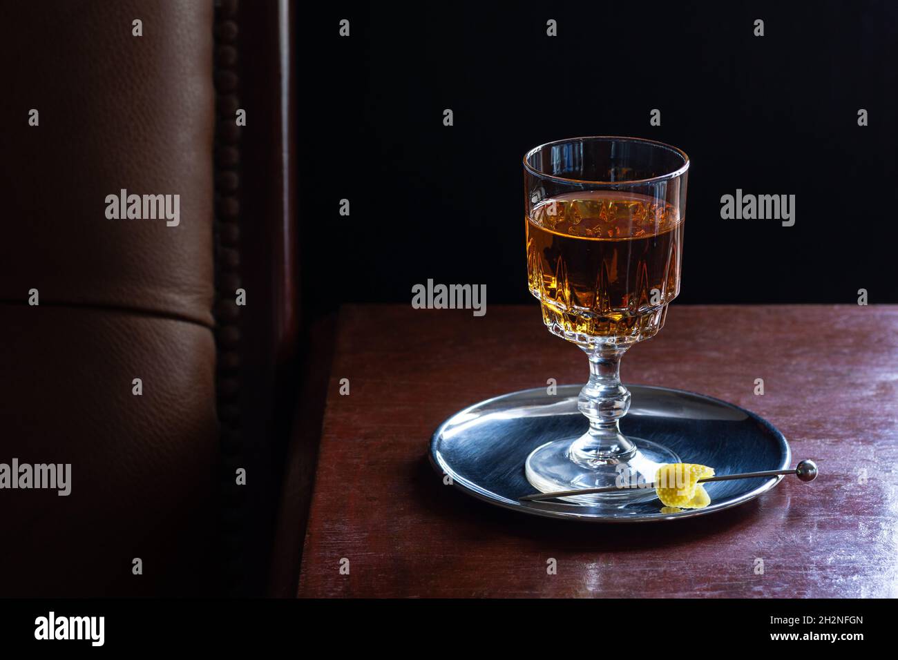 Brandy, Whiskey, Amaretto, or any Brown Liquor Drink Served Neat with