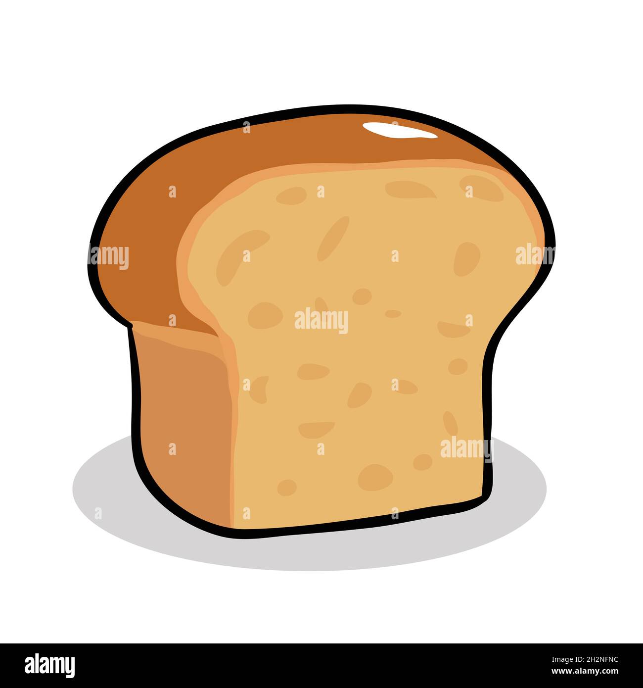 Bread sliced clip art vector illustration Stock Vector
