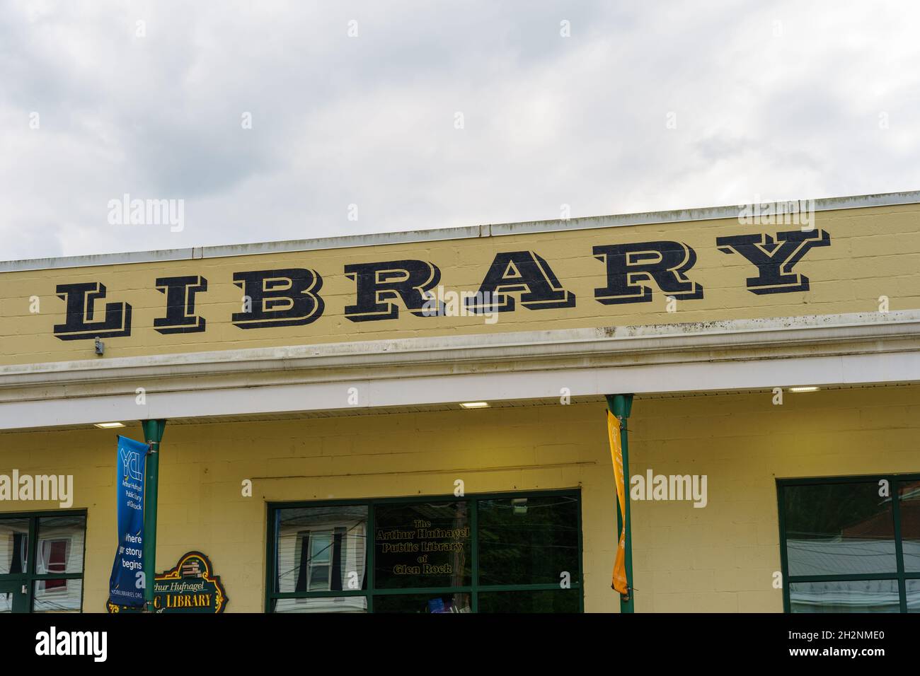 Glen Rock, PA, USA October 17, 2021 The Glen Rock Library building