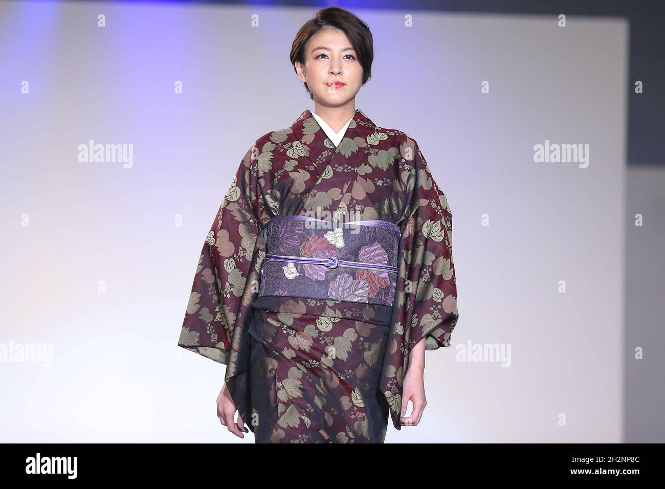 Sasaya Uhei, founded in 1738, holds his first runway show at the Kimono