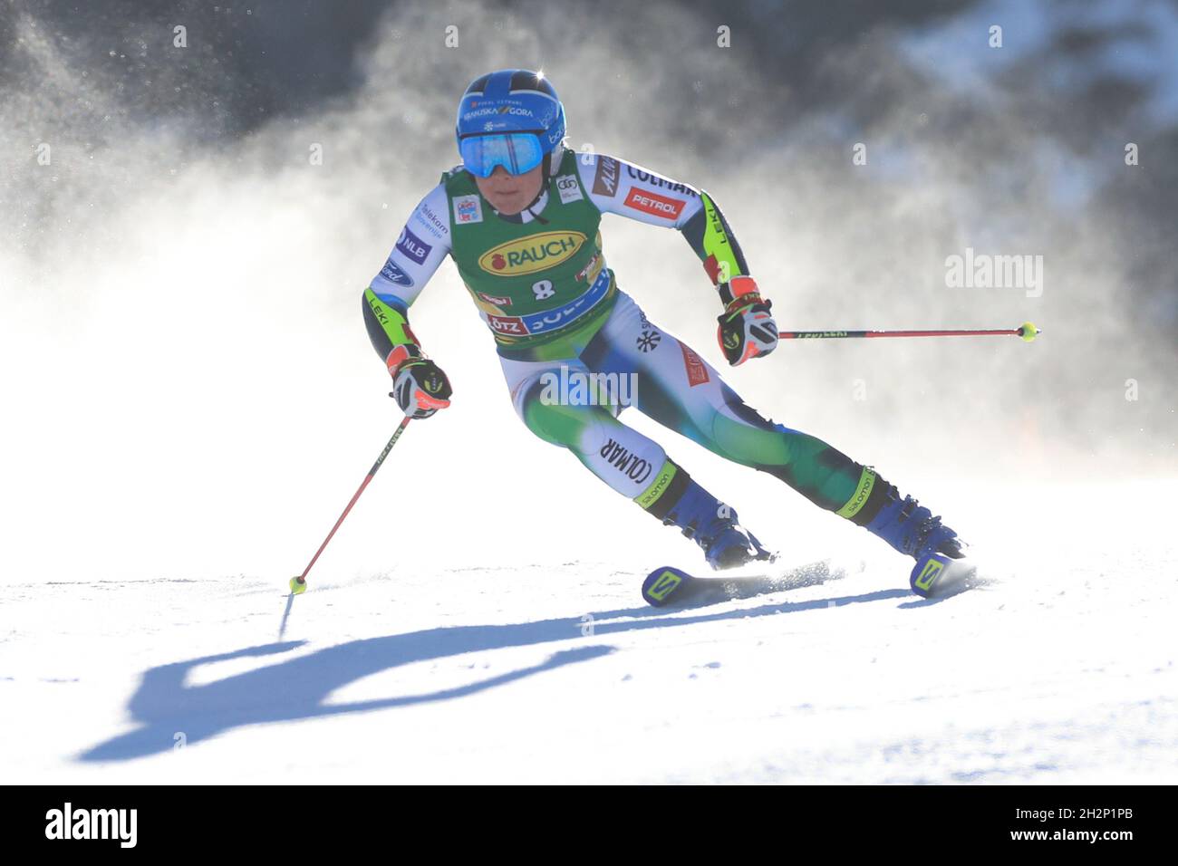 Solden, Austria. 23rd Oct, 2021. Alpine Ski World Cup 2021-2022: 1st Women Giant Slalom opening race as part of the Alpine Ski World Cup in Solden on October 23, 2021; Meta Hrovat (SLO) (Photo by Pierre Teyssot/ESPA-Images) Credit: European Sports Photo Agency/Alamy Live News Stock Photo