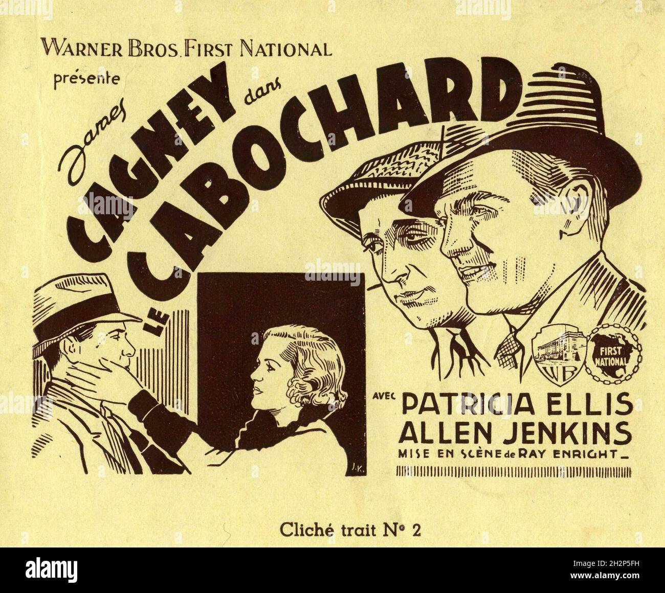 JAMES CAGNEY PATRICIA ELLIS and ALLEN JENKINS in THE ST. LOUIS KID 1934 ...