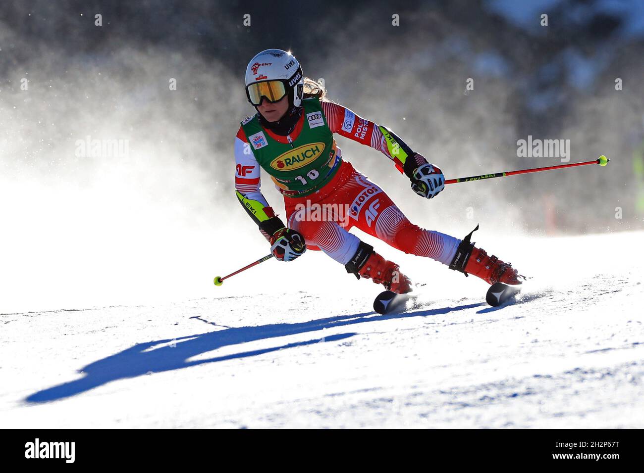 2021 October 23rd, Soelden, Austria, FIS Alpine Skiing World Cup Giant Slalom; Maryna Gasienica-Daniel (POL) in action Stock Photo