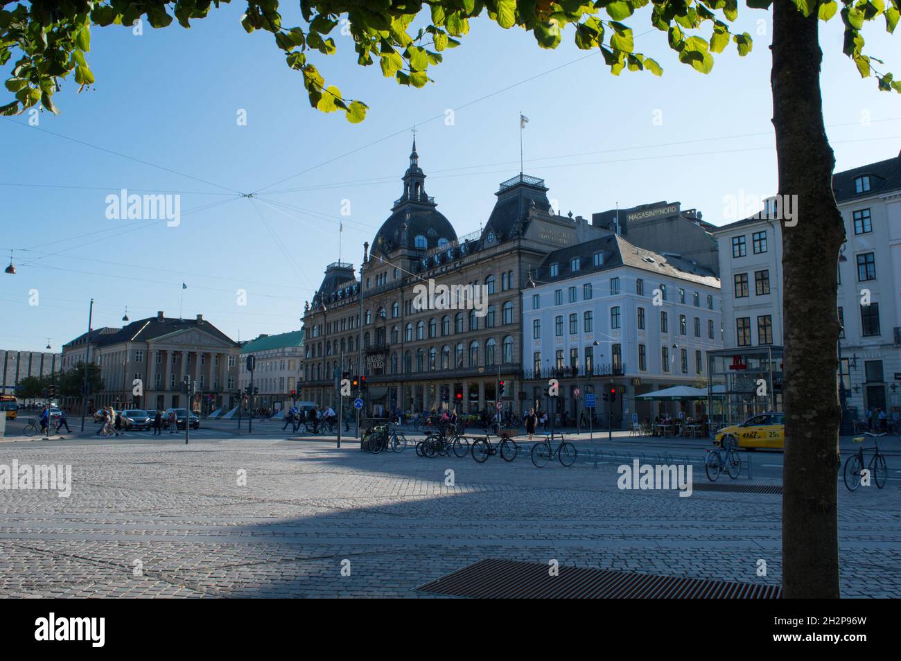 Copenhagen, Denmark - 02 Sep 2021: Magasin du Nord, famous fashionable department store in a historic building Stock Photo