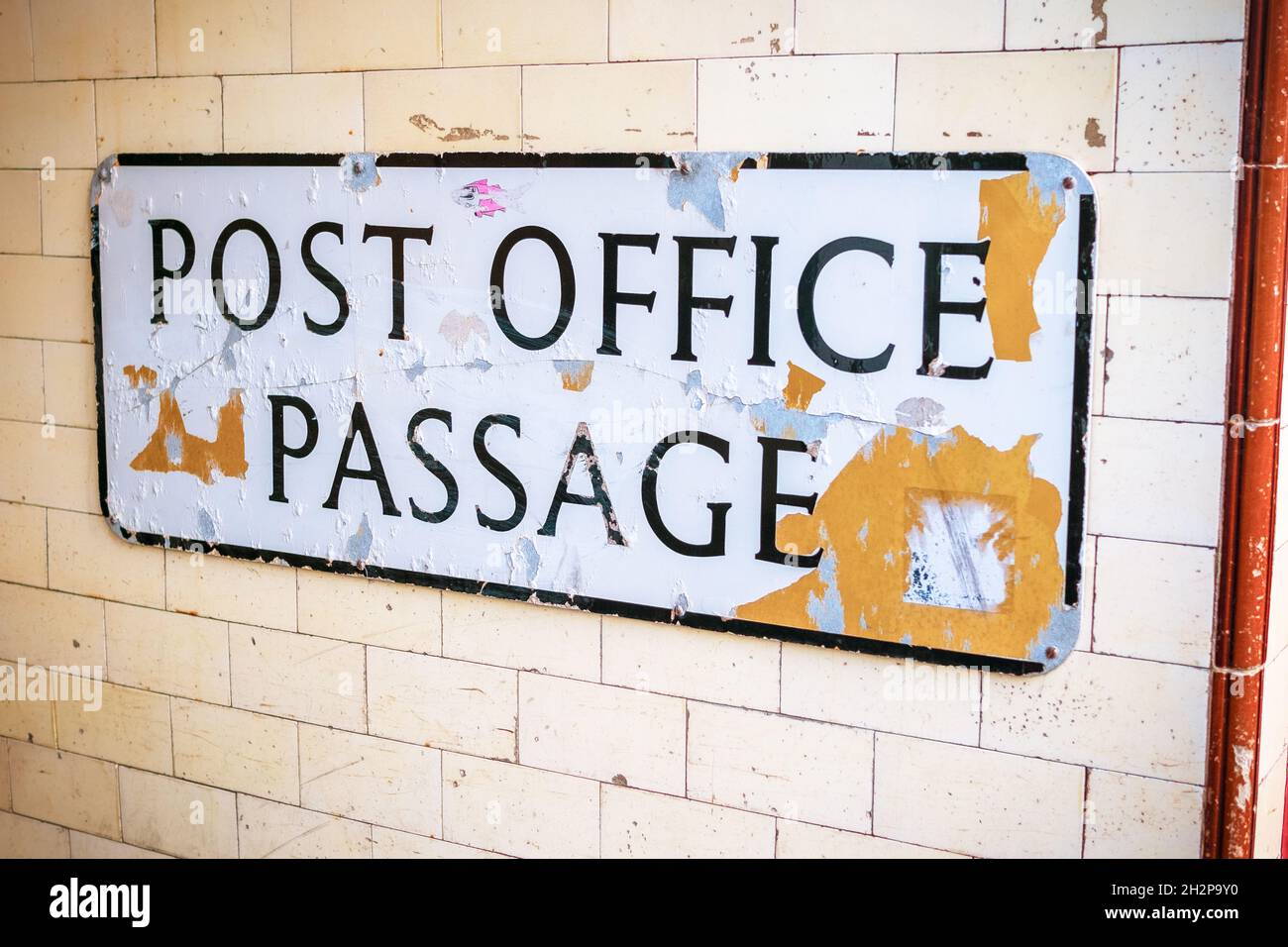 Post Office Passage Hastings Stock Photo Alamy