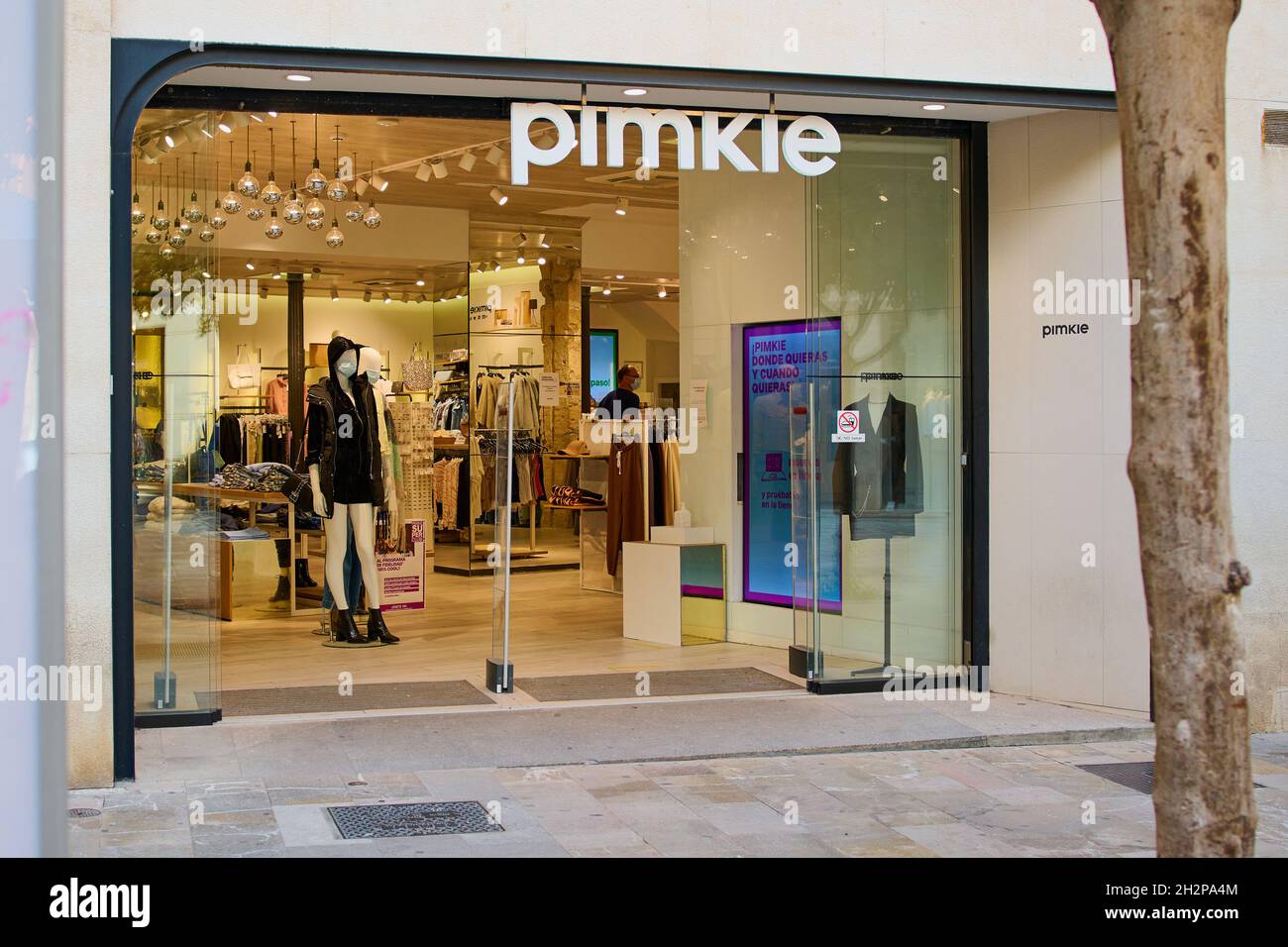 Pimkie shop entrance in Palma de Mallorca, Spain Stock Photo