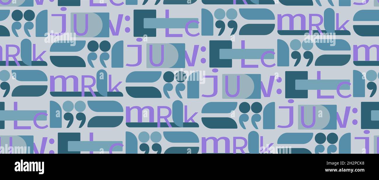 Vector seamless pattern, with lettering. Stock Vector