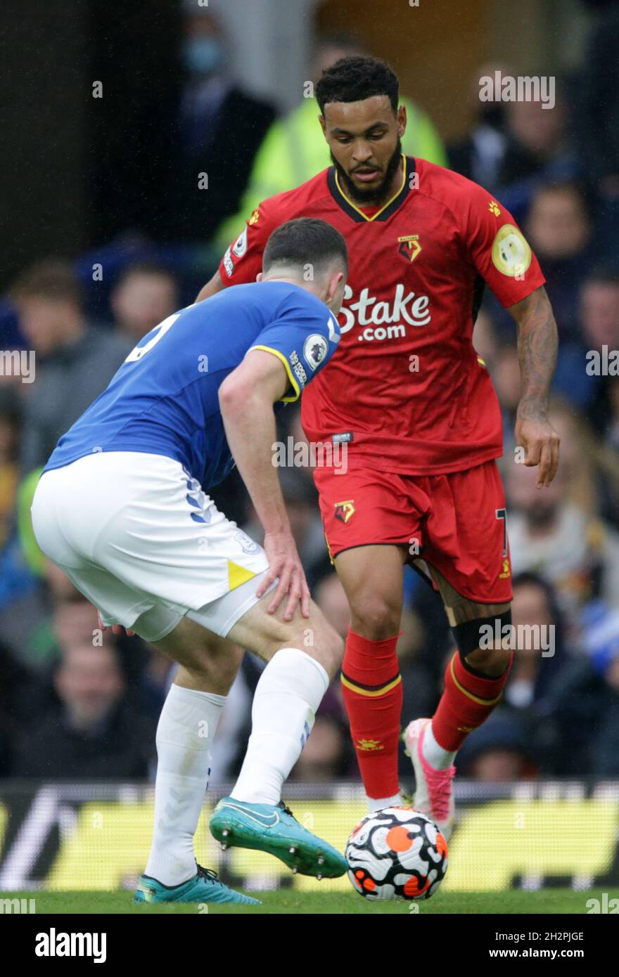 Joshua King Tackled By Craig Cathcart Editorial Stock Photo