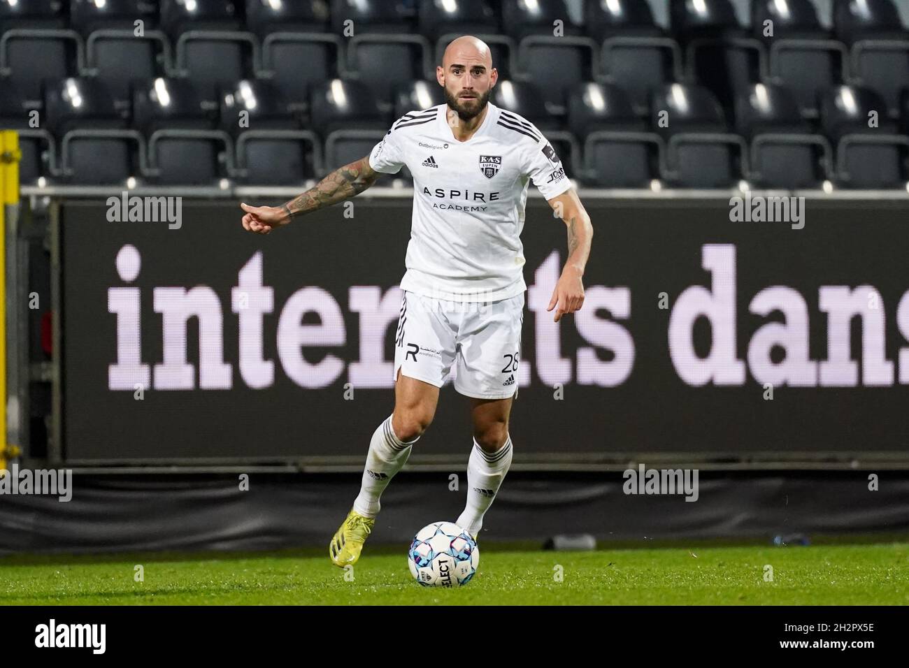 EUPEN, BELGIUM OCTOBER 23 Jonathan Heris of KAS Eupen during the Jupiler Pro League match