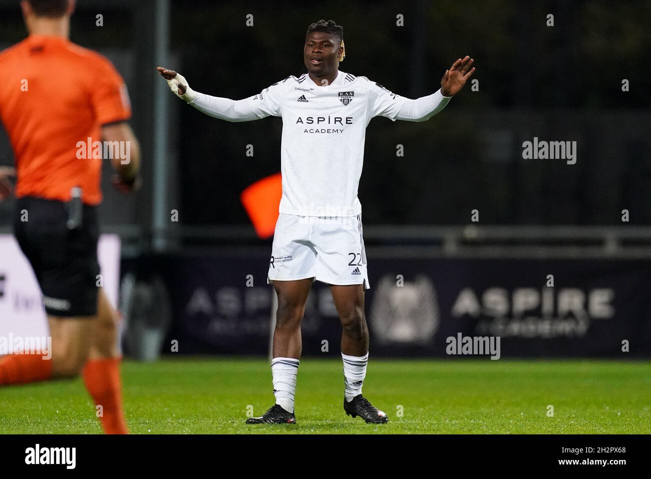 EUPEN, BELGIUM OCTOBER 23 Emmanuel Agbadou of KAS Eupen during the