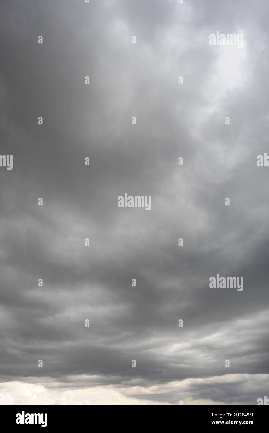 Nimbostratus rain clouds Stock Photo
