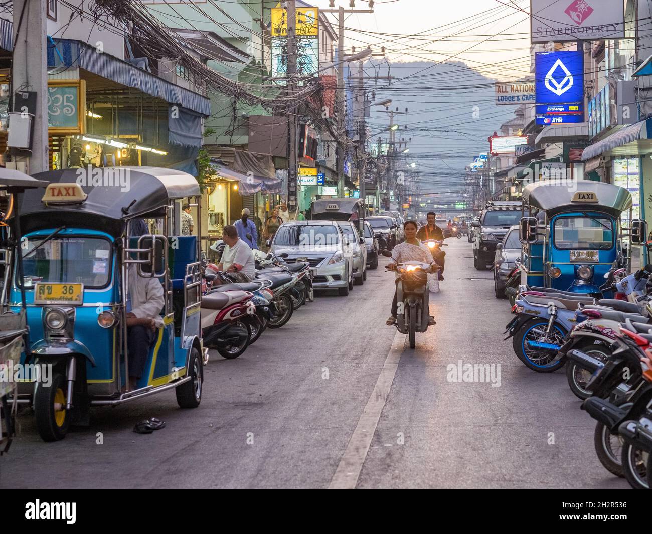 Street scene from Hua Hin. Hua Hin is a popular tourist destination in