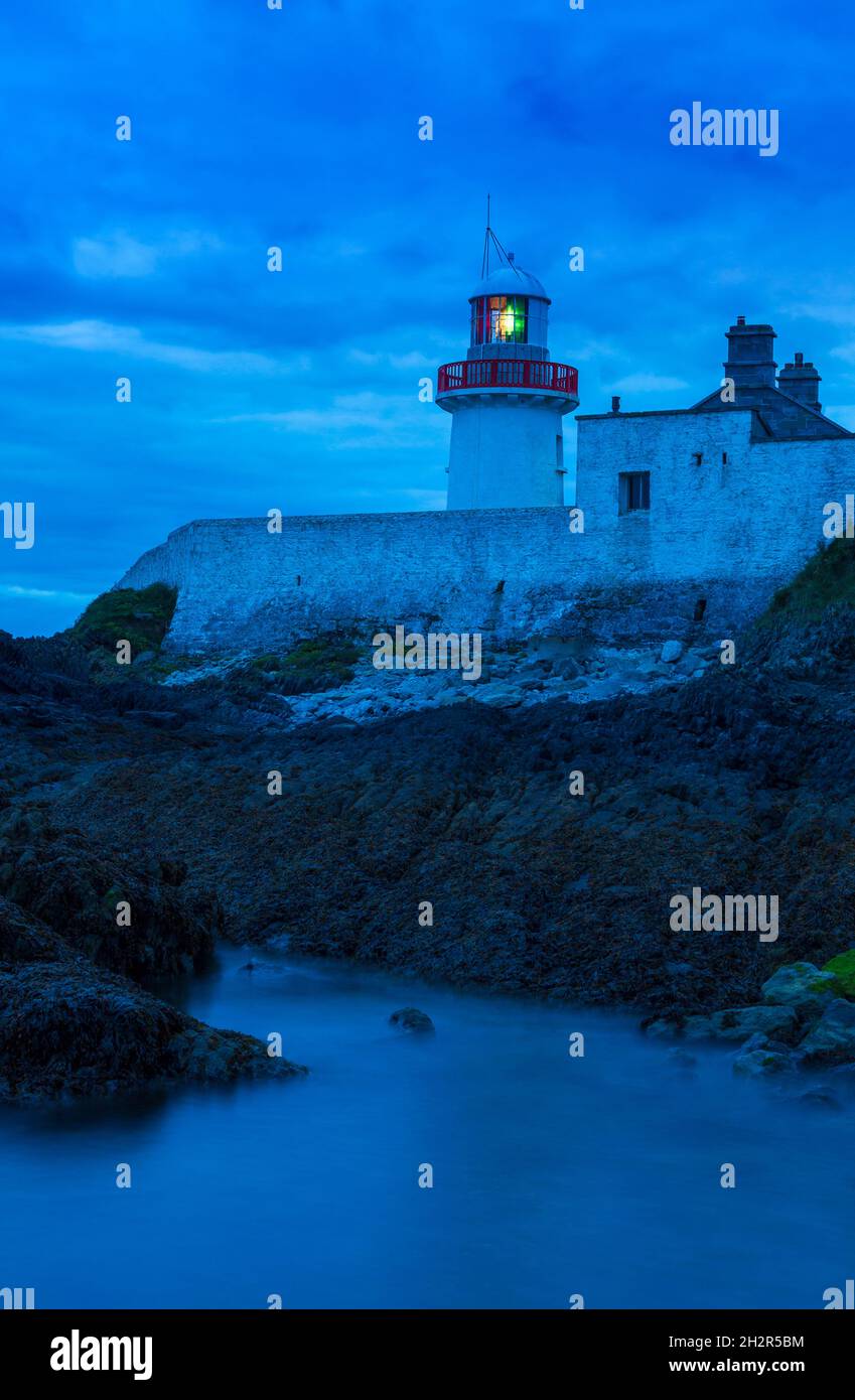 Ballinacourty Lighthouse, Dungarvan, County Waterford, Ireland Stock Photo