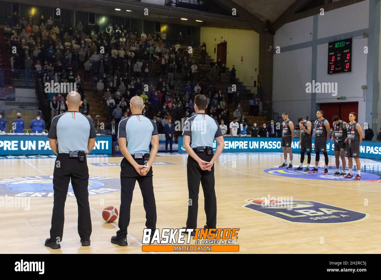 PalaRadi, Cremona, Italy, October 23, 2021, The Vanoli Cremona team