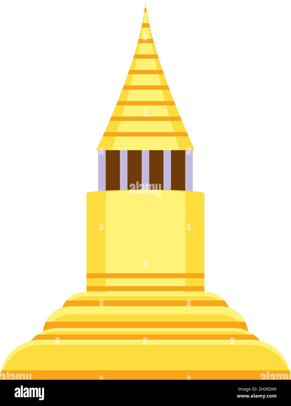 golden temple ancient Stock Vector