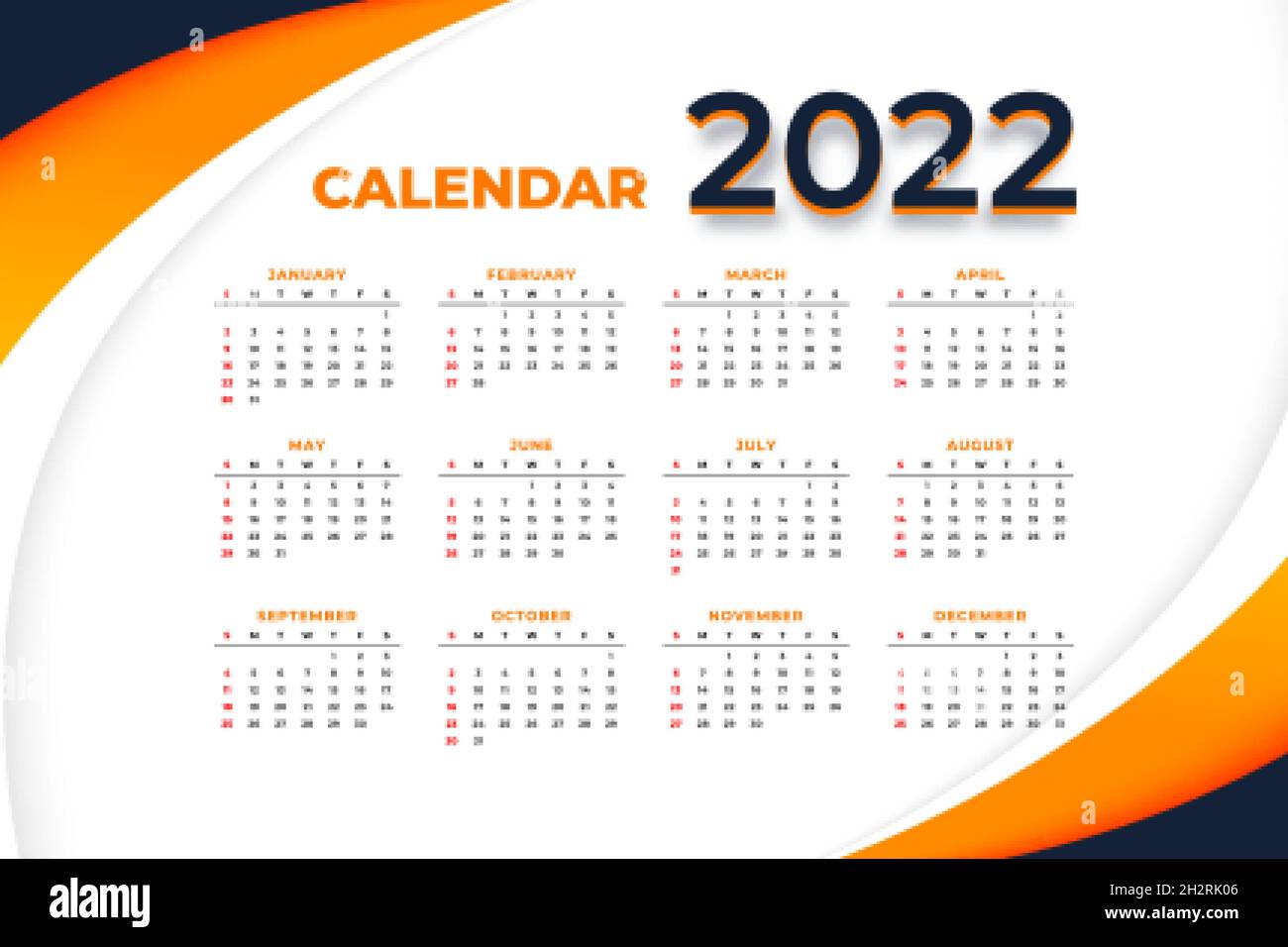 Calendar 2022 template