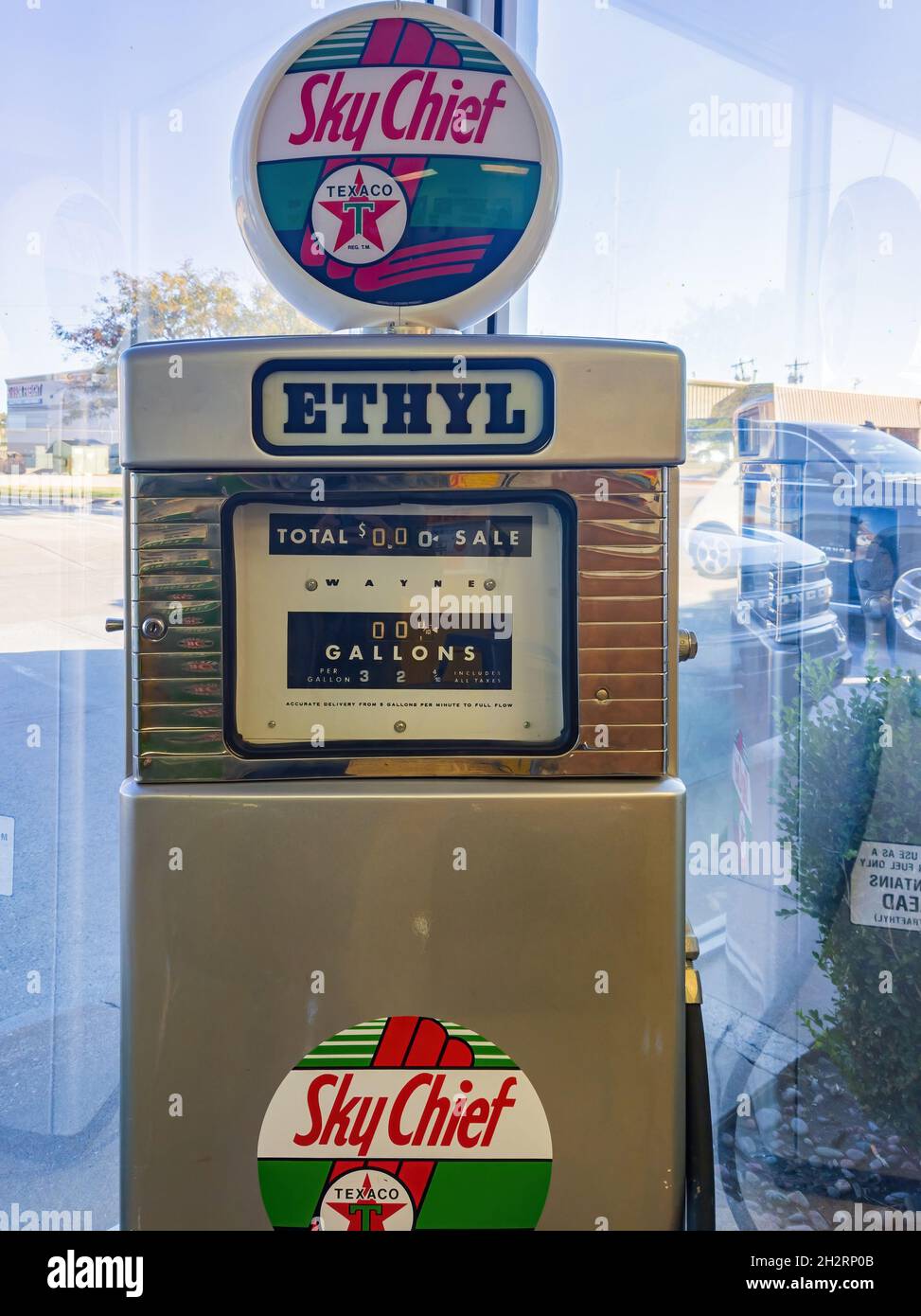 Oklahoma, OCT 16, 2021 Interior view of some antique vehicle related