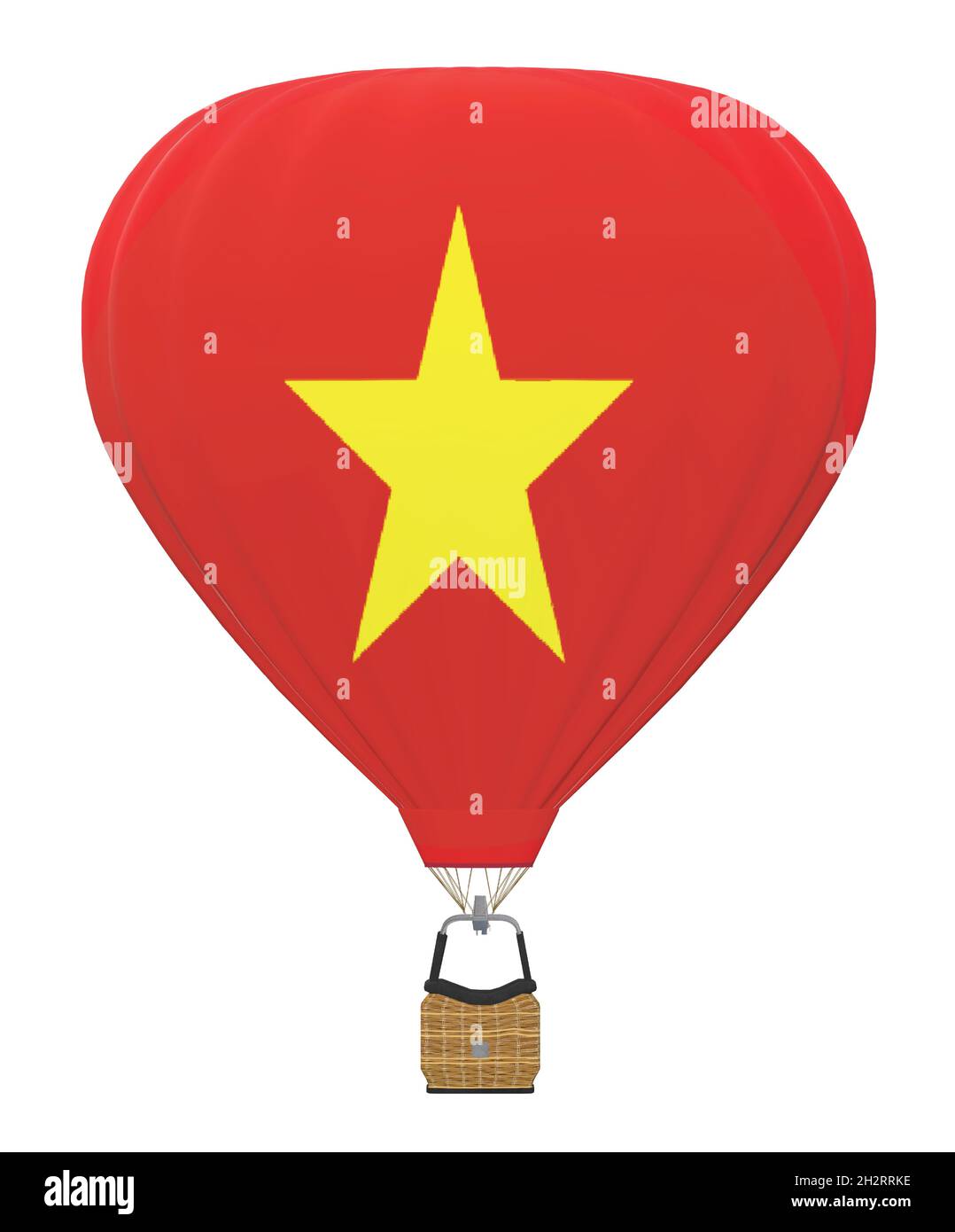 Hot Air Balloon Vietnam Flag Stock Vector