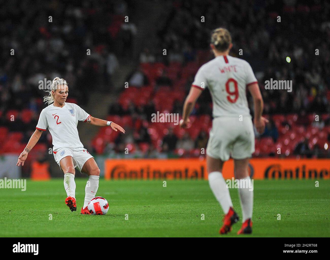 England Rachel Daly on the ball During the Women's World Cup Qualifier ...