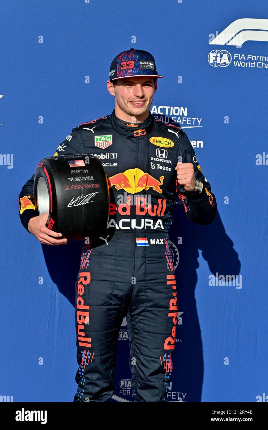 33 Max Verstappen (NED, Red Bull Racing), F1 Grand Prix of USA at Circuit  of The Americas on October 23, 2021 in Austin, United States of America.  (Photo by HOCH ZWEI Stock Photo - Alamy