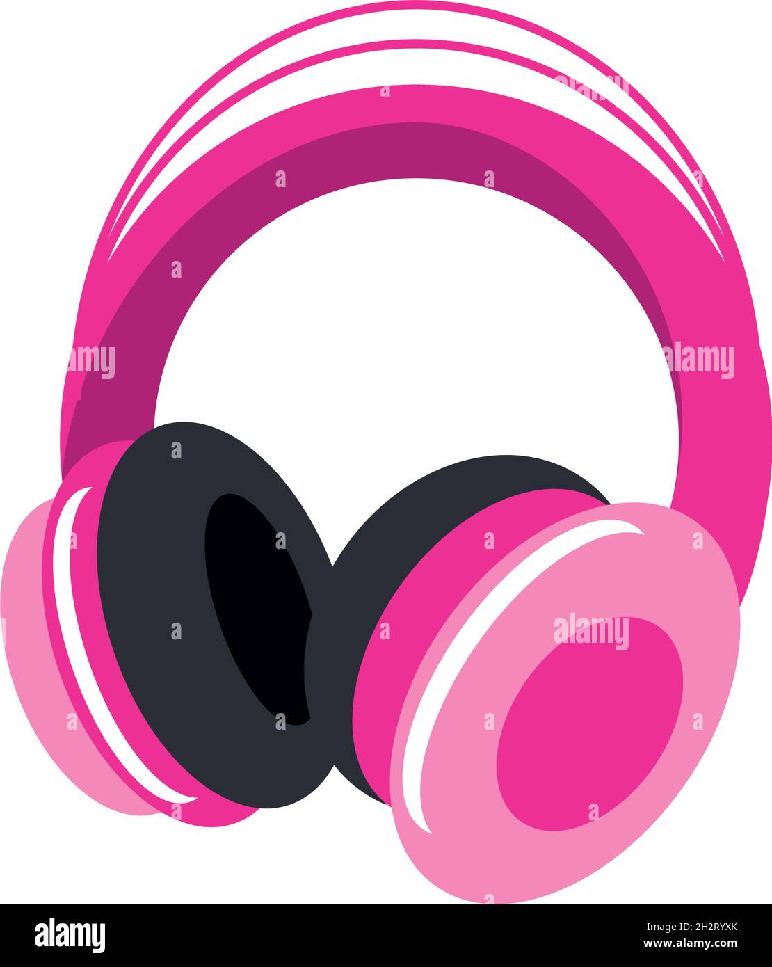 pink headphones icon Stock Vector Image & Art Alamy