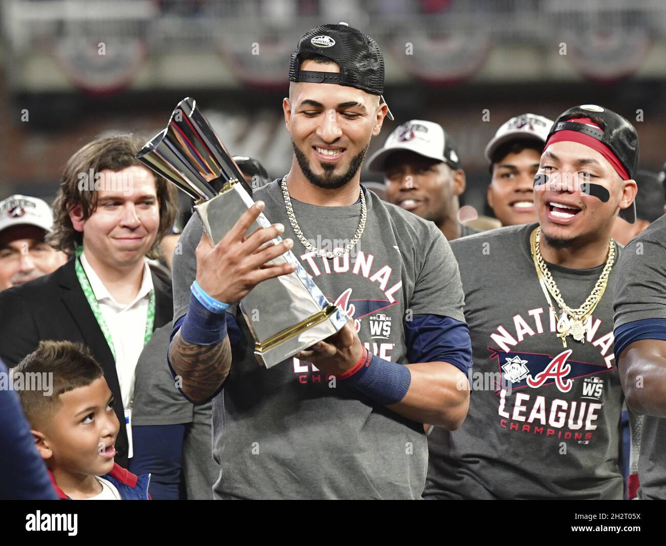Lids Eddie Rosario Atlanta Braves Fanatics Authentic Unsigned 2021 National  League Champions MVP Photograph