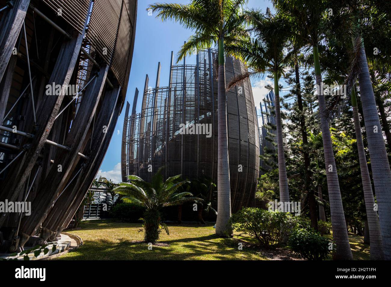 FRANCE. NEW CALEDONIA. NOUMEA. TJIBAOU CULTURE CENTER. AGENCE DE