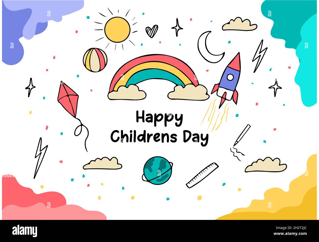 Happy childrens day Stock Vector Images - Alamy