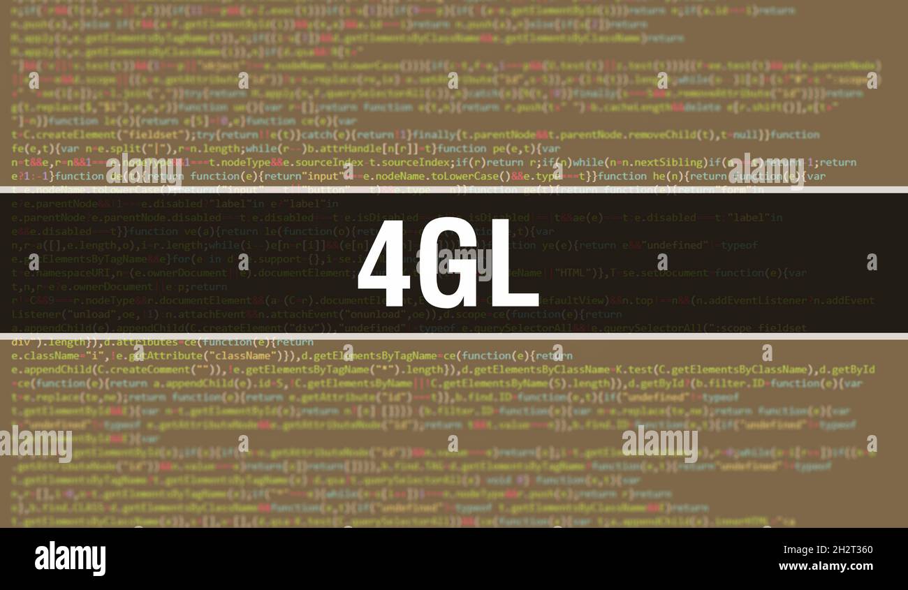 4GL concept with Random Parts of Program Code. 4GL with Programming ...
