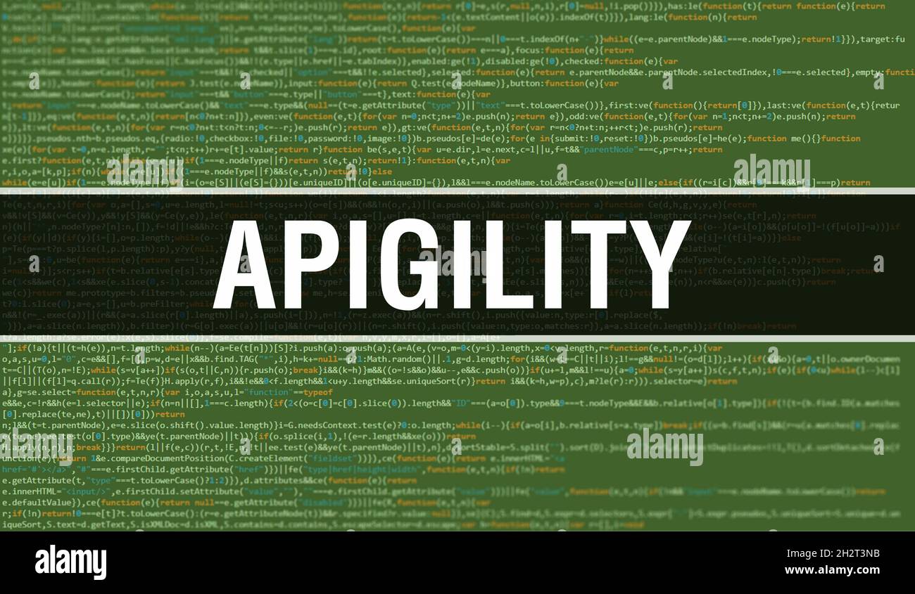 Apigility with Binary code digital technology background. Abstract ...
