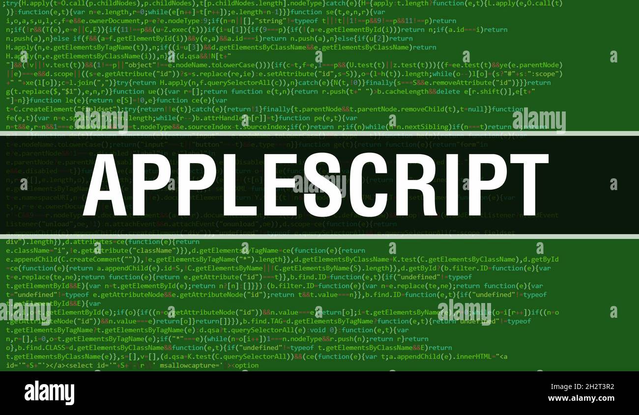 Applescript image hi-res stock photography and images - Alamy