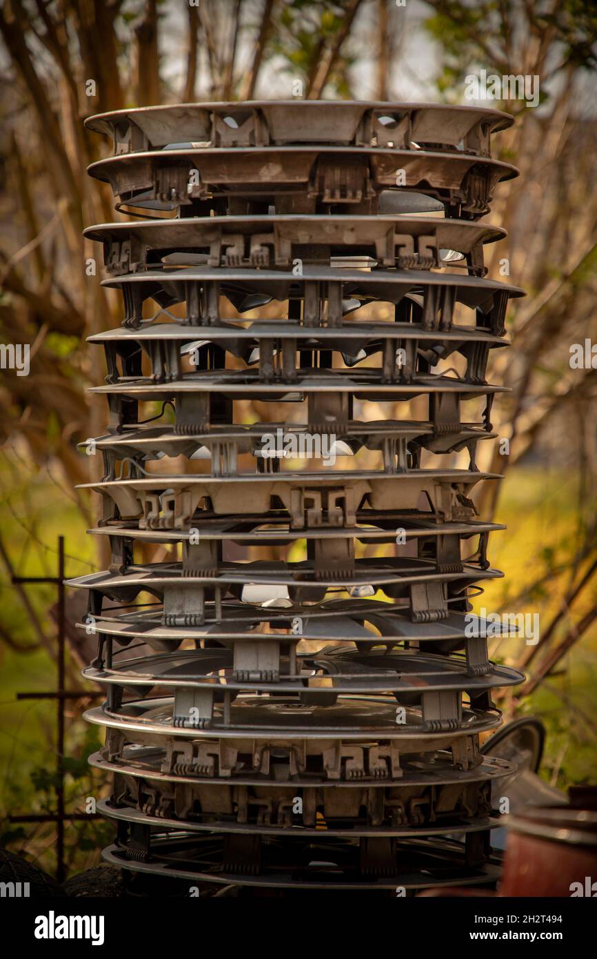 Car rims for recycling hi-res stock photography and images - Alamy