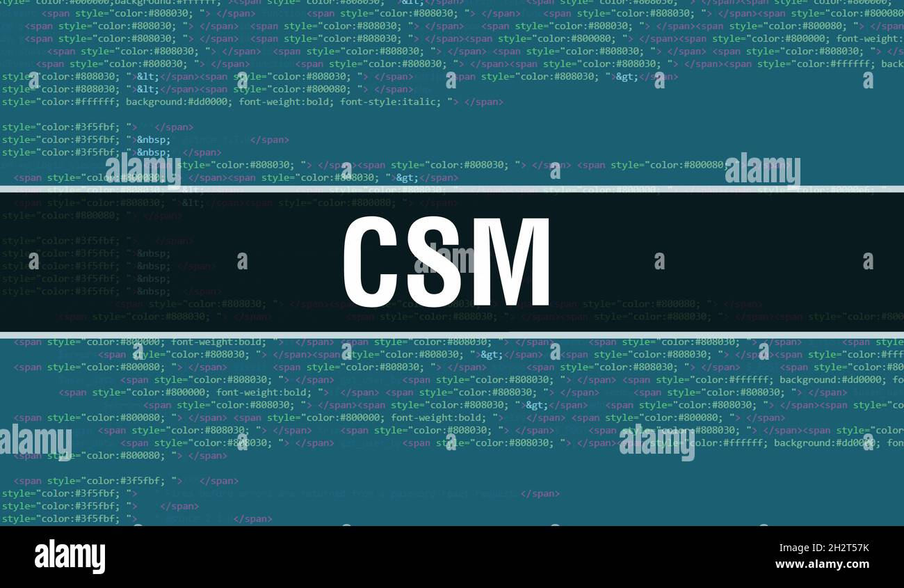 CSM with Binary code digital technology background. Abstract background